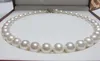 Charmig 10-11mm Vit South Sea Natural Pearl Necklace 18 tum S925 Silver