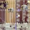 Hoog nieuw! Clear Acrylic Wedding Crystal Table Flower Stands / Flower Crystal Vase voor bruiloft tafel centerpieces