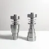 연기 티타늄 못 6 유니버설 Domeless GR2 손톱 남성 여성 10mm 14mm 18mm 연기 파이프 연기 파이프 액세서리