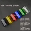 Kleurrijke Pyrex Glazen Buis Vervanging Caps voor Kanger Subtank Toptank Mini Nano Plus Aspire Triton Atlantis 2 Arctic TFV8 Tank