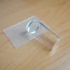 1 set Clear Jelly Nail Art templates Silicone Stamper Scraper with Cap Transparent 2.8cm Stamp Stamping Tool
