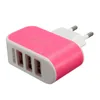 US UE Plug 3 Porty USB ładowarka ścienna 5v 3.1A LED Podróż Adapter Eu ładowarki Dock opłata za telefon komórkowy