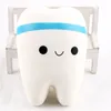 Commercio all'ingrosso 10,5 cm Novità Jumbo Squishy Tooth Lento aumento Kawaii Soft Squishies Spremere Cute Cell Phone Strap Toys Kids Baby Gift