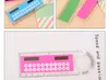 Creative Ruler Plastic Calculator 8 Display Mini Aritmetic Calculator Student Stationery School Supplies