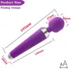 Super Powerful oral clit Vibrators for Women USB Rechargeable AV Magic Wand Vibrator Massager Adult Sex Toys for Woman