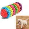 Chien mâcher des jouets indestructible chien jouet en gros coloré caoutchouc chien dentaire dentaires dentaires saines dents gommes mâchent jouet