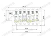 1 set ponte tremolo per chitarra elettrica a 6 corde cromato con parti per chitarra bar Accessori per strumenti musicali