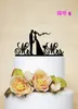 10 قطع الاكريليك كعكة الزفاف توبر مع سيناريو mrmrs الزفاف الديكور كعكة القبعات العالية لحفلات الزفاف اسم شخصية تاريخ العروس العروس