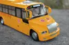 Modèle de Bus en alliage jaune, jouets de Bus scolaire, haute Simulation avec phares sonores, cadeaux Kid039, décoration de la maison, 7866677