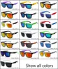 Lunettes de soleil de sport de créateur pour femmes, lunettes de soleil colorées pour hommes, 19 couleurs, vente chaude, bon marché, vente en gros