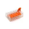 100 stycken Suyep 221-415 PCT-415 Typ Universal Compact Conductor Terminal Block Spak Home Wire Connector Type 5pole Cable Clamp 318Q