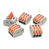 Morsettiera a leva con connettore a filo da 10 pezzi PCT-213 222-413 Terminali per connettori compatti universali a 3 pin grigio