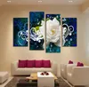 1set (4pcs) Abstract inkjet Peony decorative painting, Product Specifications: 30x60x2pcs, 30x80x2pcs, frameless