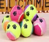 50pcslot moins cher chien jouet balles de Tennis courir attraper lancer jouer jouet à mâcher jouets couleurs aléatoires 5578641