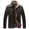 Fall-Thick Winter Motorcycle Leather Jacket Men Fashion 2016 Bomber Jacket Male Coat Casual Parka Men Chaquetas De Cuero Hombre