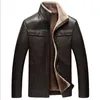 Herbst-Dicke Winter Motorrad Leder Jacke Männer Mode Bomber Jacke Männlichen Mantel Casual Parka Männer Chaquetas De Cuero Hombre