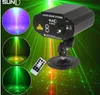 Suny Uzaktan 16 Desenler Kırmızı Yeşil Sahne Lazer Projektör Işık Aydınlatma Etkisi DJ Disko KTV Parti Ev Mavi LED Işıklar