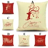 Christmas Renifer Poduszka Pokrywa Szczęśliwego Nowego Roku Poduszka Pokrywa Boże Narodzenie Reindeers Pillow Case Home Decor Poduszki