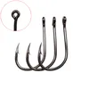 1000pcs 10box 10 Sizes 3#-12# Black Ise Hook High Carbon Steel Barbed Fishing Hooks Fishhooks Pesca Tackle BL 512250