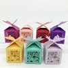 100 stks Laser Cut Heart Hollow Butterfly Flower Candy Box Chocolates Dozen voor Bruiloft Baby Shower Gunst Gift