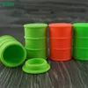 Barril de óleo de silicone 26 ml frascos recipiente dab cera vaporizador de óleo de borracha tambor forma extrato não-stick frascos de borracha de silicone dabber óleo titular pode