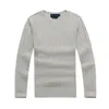 Free delivery of new high-quality polo men's twisted needle sweater knitted cotton round neck sweater pullover men's solid color sweater men's