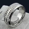 stainless steel cz wedding rings