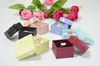 Big Sell 1000Pcs Mixed Color Paper Gift Box 4*4*3cm Square With Bow Jewelry Earrings Ring Packaging Storage Gift Party Boxes Case