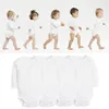 Hot baby rompers sommar höst spädbarn triangel romper lång / kort / ärmlös 100% bomull baby kläder pojkar tjejer vit full storlek jumpsuits