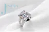 Wholesale Professional Handmade Solitaire 925 Sterling silver white sapphire Simulated Diamond CZ Wedding Women Band Ring gift size 5-11