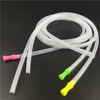 85mm silicone tube 5mm*7mm clear silicone straw with silicone mouthpiece for glass smoking water pipes oil burner bong colorful pipes