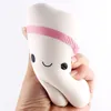 Novelty Squishy tooth Slow Rising Kawaii 10.5cm Soft Squeeze Cute Cell Phone Strap Toy gift Stress Toys for children Decompression toys 150