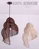 Bamboo weaving Ceiling lamp Wood Droplight Conch pendant lamp LED Pendant Light Bedroom Chandeliers LivingRoom Dining Room Corrido6463505