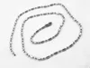 304 Stainless Steel 2.4mm Beaded Ball Chains Necklace 50cm 55cm 60cm 70cm 20pcs/lot FN101