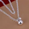 Hot sale Lob necklace sterling silver plate necklace STSN045,brand new fashion 925 silver Chains necklace factory direct sale christmas gift