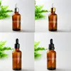 Gratis DHL 6 Toppar för Välj 352PCS 50 ml Glass Essential Oil Bottles Dropper Cap Amber Dispenser 50 ml Glass Dropper Flaskor