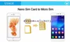 Adaptadores de cartão Nano SIM de metal de alumínio 5 em 1 Micro SIM Stander SIM Ferramenta para iPhone 6S 5s Todos os dispositivos de telefone celular com caixa de varejo