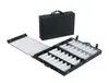 eyeglass double tray sample bag display storage box suitcase eyewear brief case tray with dividers sample carring bag