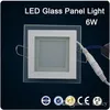 LED szklany panel światła Wnęka Downlight 6W 12W 18W Kwadratowa pokrywa Oświetlenie handlowe AC85-265V 3 lata gwarancji