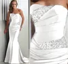 Nouveau à vendre Robes de demoiselle d'honneur Mermaid 2019 Long Silver Grey Vestido Madrinha Vestido Longo Grossiste Corset Brides de mariée