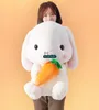 Dorimytrader 30'' / 75cm Giant Rabbit Toy Stuffed Soft Plush Lovely Cartoon Bunny Doll 2 Models Nice Gift Free Shipping DY60478