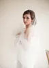 High Quality Bridal Veils With Cut Edge Chapel Length One Layer Tulle White Cheap Hotselling Wedding Bridal Veils #V203