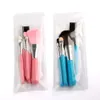 Marque petite mini 5pcs de maquillage des brosses de maquillage cadeau outils cosmétiques outils à paupières fondation cosmétique de maquillage cosmétique brosses blushs kit rose b4351514