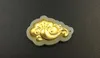 Gold inlaid jade lucky pendant ruyi necklace and pendant (horse)