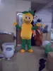 2018 encantador disfraz de mascota de fruta amarilla ropa de dibujos animados lindo fábrica personalizada accesorios personalizados muñecas para caminar ropa de muñeca