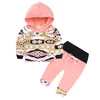 Neue Ankunft Baby Kleidung Set Baby Mädchen Kleidung Hoodie Mit Kapuze Tops + Hosen Zwei Stück Anzüge Winter Herbst Langarm Outfits Set