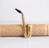 Suction card with a mesh set of metal pipe gold plated saxophone trumpet filter cigarette holder