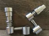 Универсальный Domeless Titanium ногтей 4 в 1 14.5 мм 18.8 мм двойной функции GR2 воск масло кальян водопровод Бонг зола Dab буровые установки