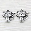 MIC 100pcs 고대 실버 아연 합금 단면 귀여운 고양이 매력 펜 던 트 18x 19mm DIY 쥬얼리 A-110