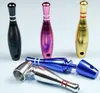 Les plus récentes bouts de bowling de 76 mm mini-balle de style tuyaux de filtre Metel fumer les tuyaux de tabac coloré